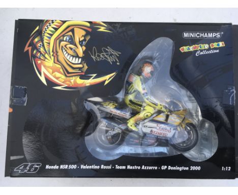 Minichamps, Valentino Rossi Collection , Boxed, Honda NSR 500, Donnington 2000 , limited edition 1:12 scale