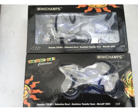 Minichamps, boxed, Valentino Rossi, Yamaha YZR-M1, Moto GP 2005 1:12 scale