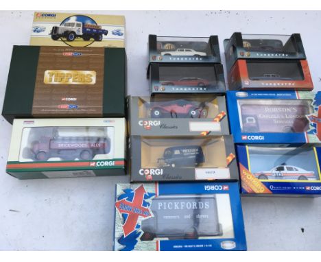 A collection of boxed Corgi toys, diecast vehicles