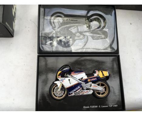 Minichamps, boxed, 1:12 scale , Honda NSR 500, Eddie Lawson, GP 1989