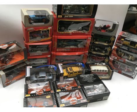 A collection of boxed Diecast vehicles including, Tonka, Polistil And Maisto, we have VW campers, Harley Davidson motor bikes