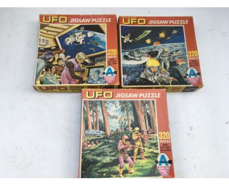 Gerry Anderson, Arrow games, UFO Vintage jigsaws x3, unchecked