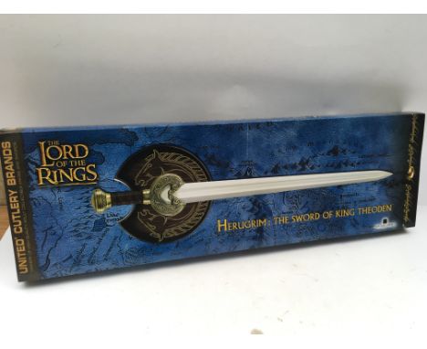 Lord of the rings, New line cinema, Herugrim, The sword of king Theoden, mint and boxed