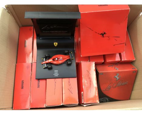 Ferrari, boxed, Diecast models, The Official Ferrari Formula 1 collection x14 and a Hot Wheels Ferrari model al 1:43 scale