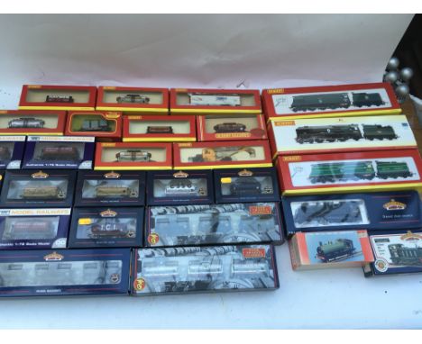 Hornby, Bachmann And Dapol Railway OO scale,includes Locomotives, carriages and rolling stock, the locomotives are a BR 4-6-2