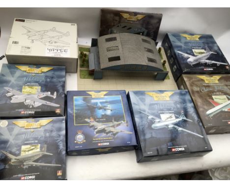 Corgi , Aviation Archive , boxed aircraft , including Military, Jetliners etc