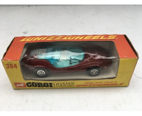 Corgi toys , Whizzwheels, Adams bros probe 16, boxed #384