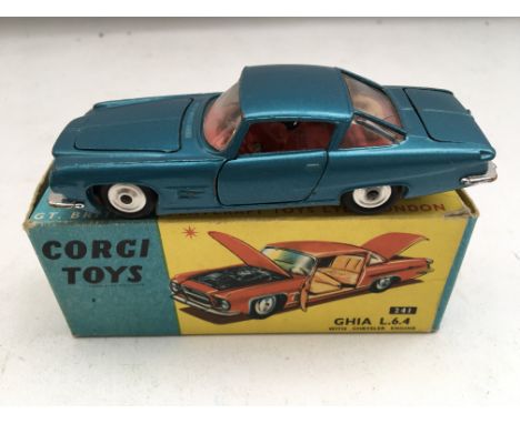 Corgi toys , boxed , Ghia L 6.4, Chrysler, #241