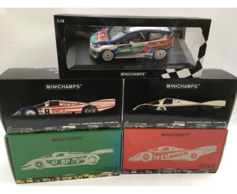 Minichamps, boxed, 1:18 scale, 24 hour LeMans and a limited edition 1:18 scale Ford Fiesta RS boxed