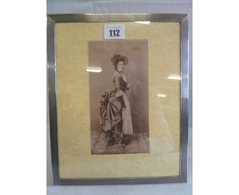 Large engine turned silver photograph frame (Birmingham 1927)