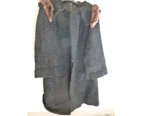 Astrakhan fur coat 'A Jonathon Model'