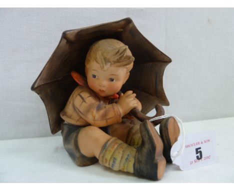 Large Goebel M J Hummel figure 'Umbrella Boy' Western Germany 152/0 A  