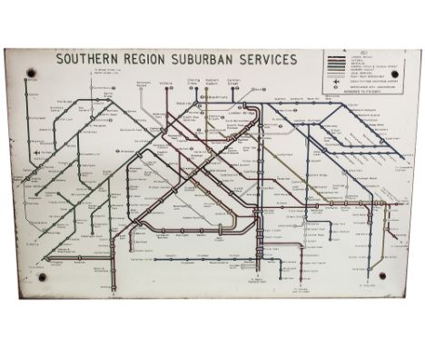 BR(S) Suburban Services Mirror British Railways Southern Region Suburban Services Route Map mirror showing all the routes fro