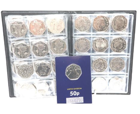 Fifty one collectable 50p coins including Olympic. P&amp;P Group 1 (£14+VAT for the first lot and £1+VAT for subsequent lots)