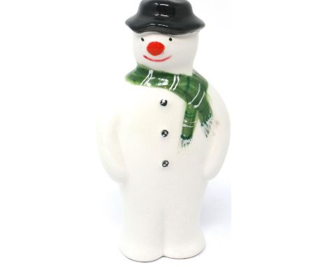 Anita Harris snowman, signed in gold, H: 16 cm, no cracks or chips, slight crazing. P&amp;P Group 1 (£14+VAT for the first lo