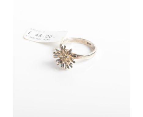 MIMI & MARGE SILVER RING marked 925 for sterling silver, size K-L, RRP £48