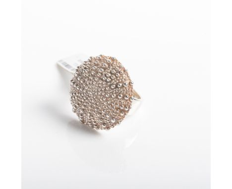 MIMI & MARGE SILVER RING marked 925 for sterling silver, size K, RRP £98