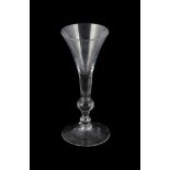 A COMPOSITE STEMMED WINE GLASS OF SO-CALLED 'KIT-KAT' TYPE