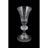 A BALUSTER WINE GLASS