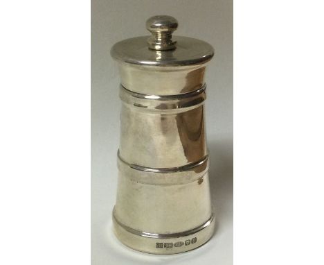 A modern silver pepper grinder. London. Approx. 141 grams. Est. £70 - £80.