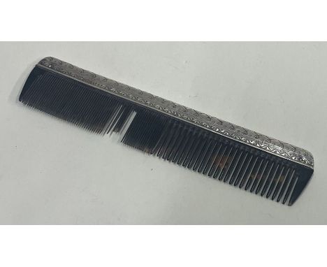 LIBERTY &amp; CO: A large silver comb. Approx. 46 grams. Est. £30 - £50.