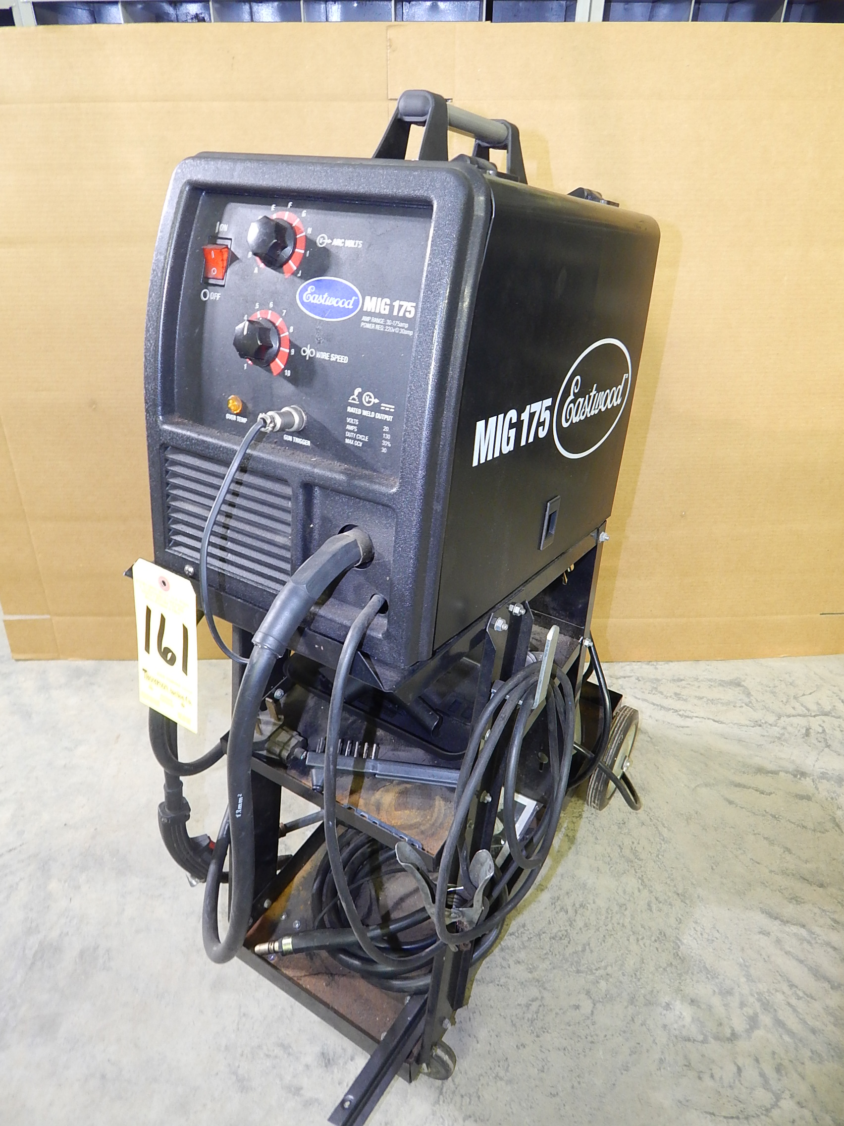 Eastwood MIG 175 Mig Welder, SN 122471406022, with Aluminum Wire Spool