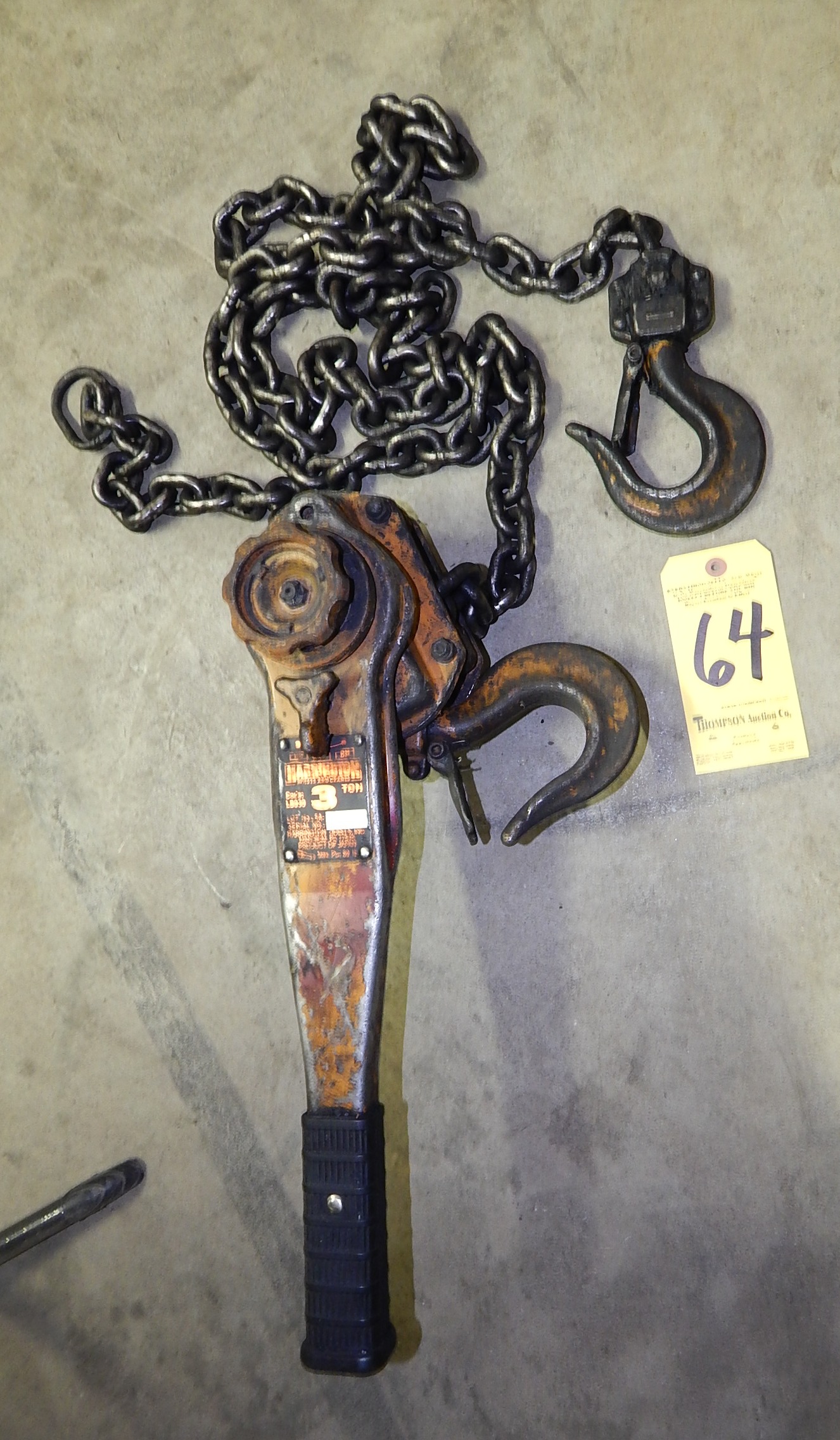 Harrington 3Ton Ratchet Type Chain Hoist