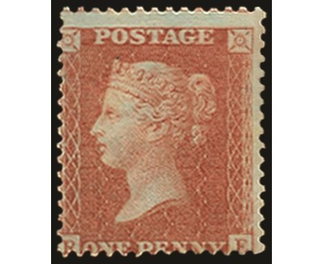 1854-57 1d orange-brown die II, alphabet III, plate 44, watermark large crown, perf 14 (SG 33), off centre to lower left, fre