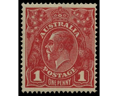 1914-20 King George V, watermark 5, 1d carmine-red Die II (SG 21d), a couple of tiny blemishes on gum, otherwise fine u/m, cl