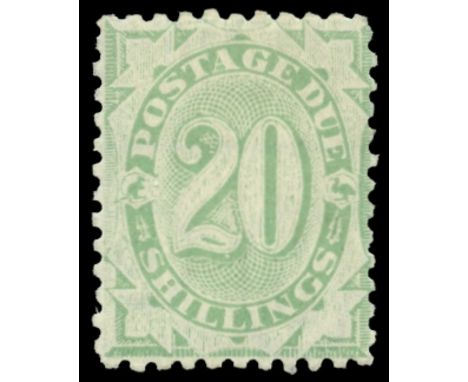 Postage Due: 1902-04 Perf 11 20s dull green (SG D44), lightly hinged large part o.g., RPS cert (2012), a fine example of this