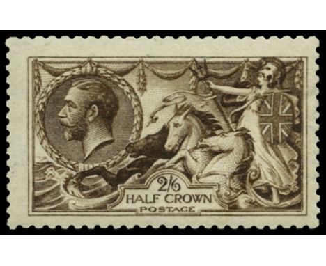 1915 2s 6d very deep brown, De la Rue printing, variety watermark inverted (SG 405Wi var, Spec N64f (11)), centred a little t