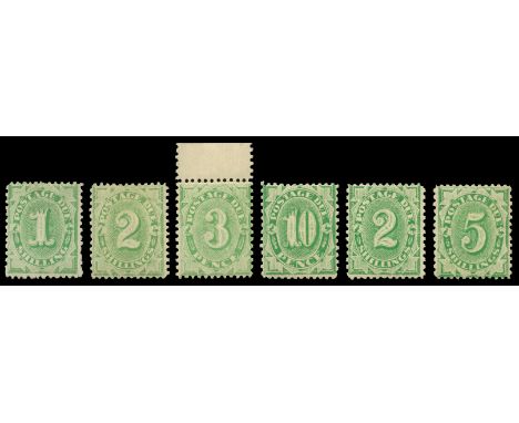 Postage Dues: 1902-04, selection of twenty-five including perf 11½, 12, 5d (2 - one overprinted 'SPECIMEN') to 2s, perf 11½, 