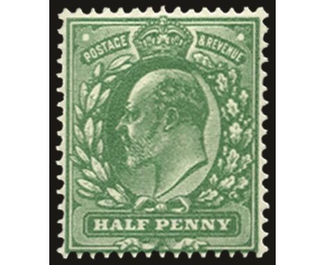 1911 Harrison, perf 15x14 ½d deep dull green (SG 279a), very fresh u/m, RPS cert (2014)