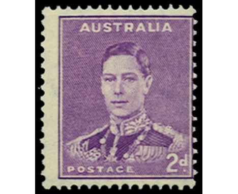 1937-49 Perf 15x14 2d bright purple (from coil) with inverted watermark (SG 185w), centred right, fine u/m, RPS cert (2003) 