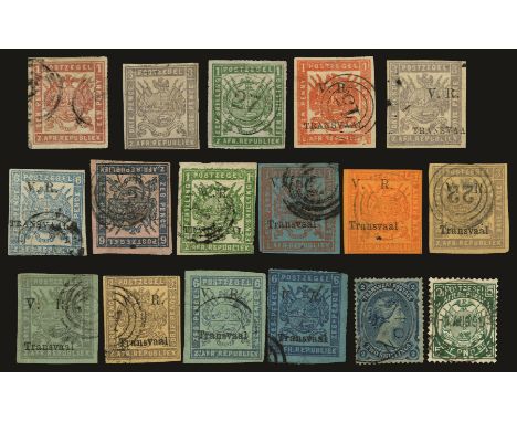 Useful used balance on two 'New Ideal' pages including 1870-77 odds to 1s, First British Occupation 1877 opt type 4 1d bright