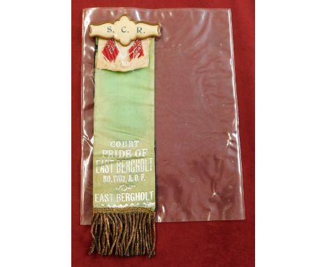 Silk Sash, Court Pride of East Bergholt, no.7703 A.O.F good condition