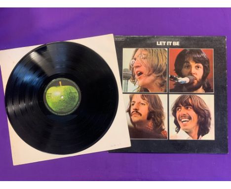 German release of Beatles 'Let It Be' Album. German 1973 repress of the Beatles 'Let It Be' album on Apple records. Vinyl in 