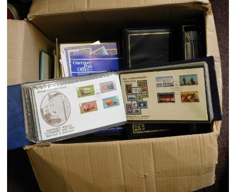 Channel Islands First Day Covers and Mint in nine albums &amp; loose. Nice lot.&nbsp;