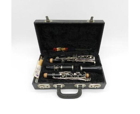 A Romilly Sonata clarinet with reeds and hard case