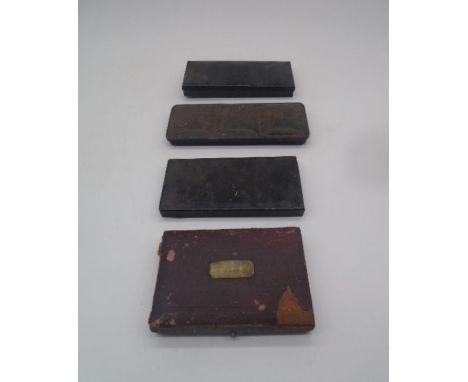 Three vintage paint boxes including one Winsor &amp; Newton plus a draftsman's vintage drawing kit.
