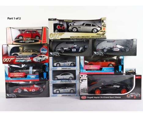 A Quantity of 1:18scale  Diecast Models including Joyride 007 James Bond Goldfinger 1965 Aston Martin DB5,Beanstalk James Bon