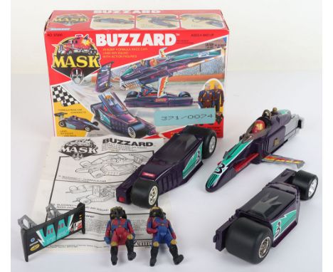 Kenner Mask Buzzard Venom Formula Race Car Land -Air Squad, complete with action figures Miles Mayhem & Maximus Mayhem and ma