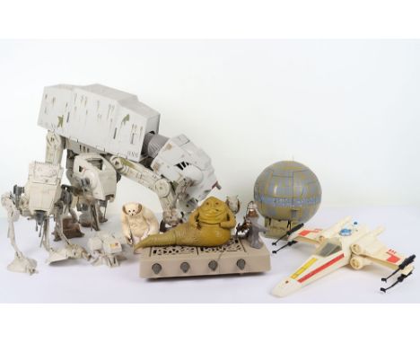 A Quantity of Vintage Star Wars Vehicles, including: Kenner X Wing Fighter, complete, Kenner Star Wars Return of The Jedi Jab