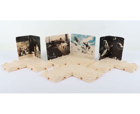 Kenner Star Wars Action Figure Display Arena (Mail-Away) circa 1981, four plastic “L” shaped display stands and four reversib