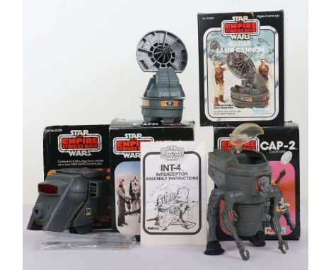 Three Boxed Vintage Star Wars Palitoy/Kenner The Empire Strikes Back  Mini Rigs, Kenner No.93440 Radar Laser Cannon, decals h