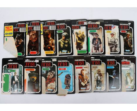 A Quantity of Vintage Star Wars Action Figure Backing Cards, Kenner and Palitoy, 5 x Palitoy Star Wars ESB 41 backs, 3 x ESB 