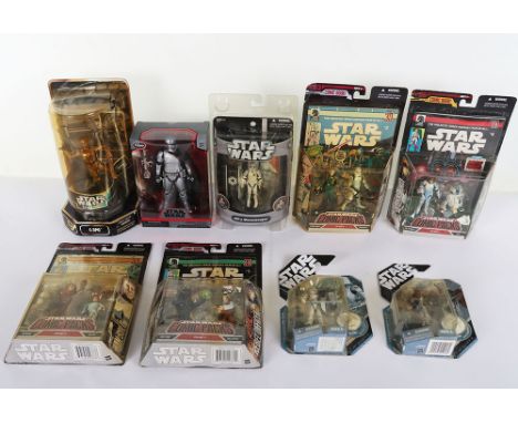 Star Wars Action Figures, 4 x Comic Packs #1, #2, #3,#4  McQuarrie signature series Stormtrooper & Chewbacca with collectors 