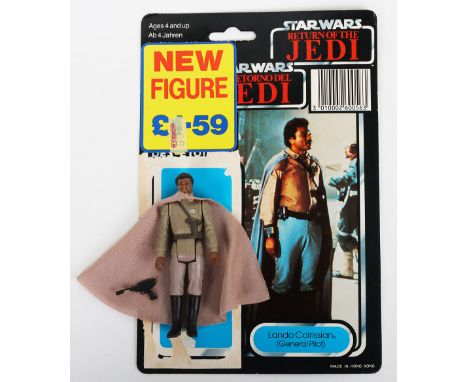 Vintage Star Wars Power of The Force Last 17 Lando Calrissian (General pilot) Action Figure, 3 ¾ inches, in excellent origina