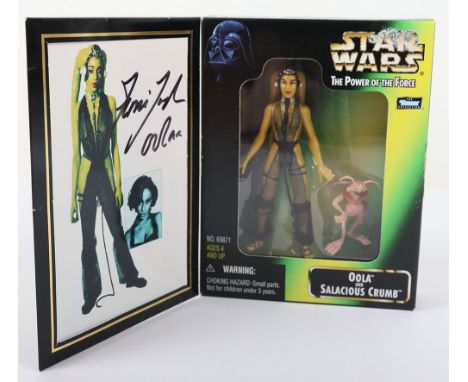 Kenner Star Wars Power of The Force Oola and Salacious Crumb 1998 Toy Expo Exclusive Limited Edition Celebrity signed action 
