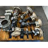 (KB) Pallet of Control Valves, Camson 1" Steel (Lined), Flowserve 6" Steel, Samson 1" Stainless (7-P
